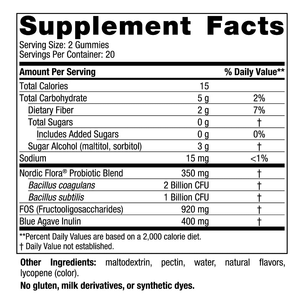Zero Sugar Prob Gummies Nordic Naturals