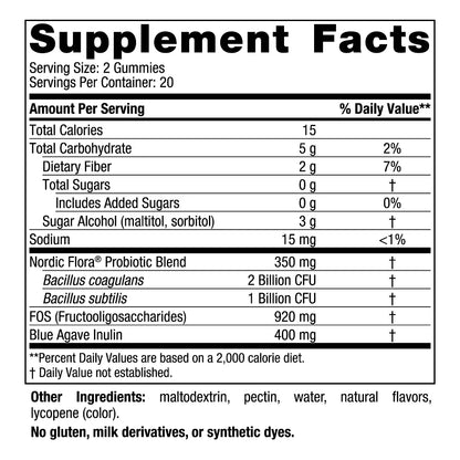 Zero Sugar Prob Gummies Nordic Naturals