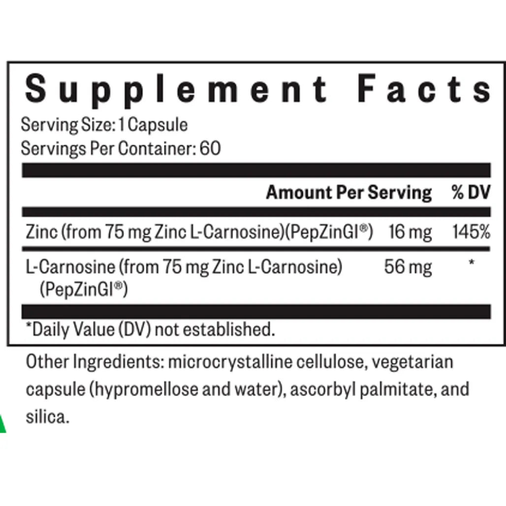 Zinc Carnosine 75 mg Seeking Health