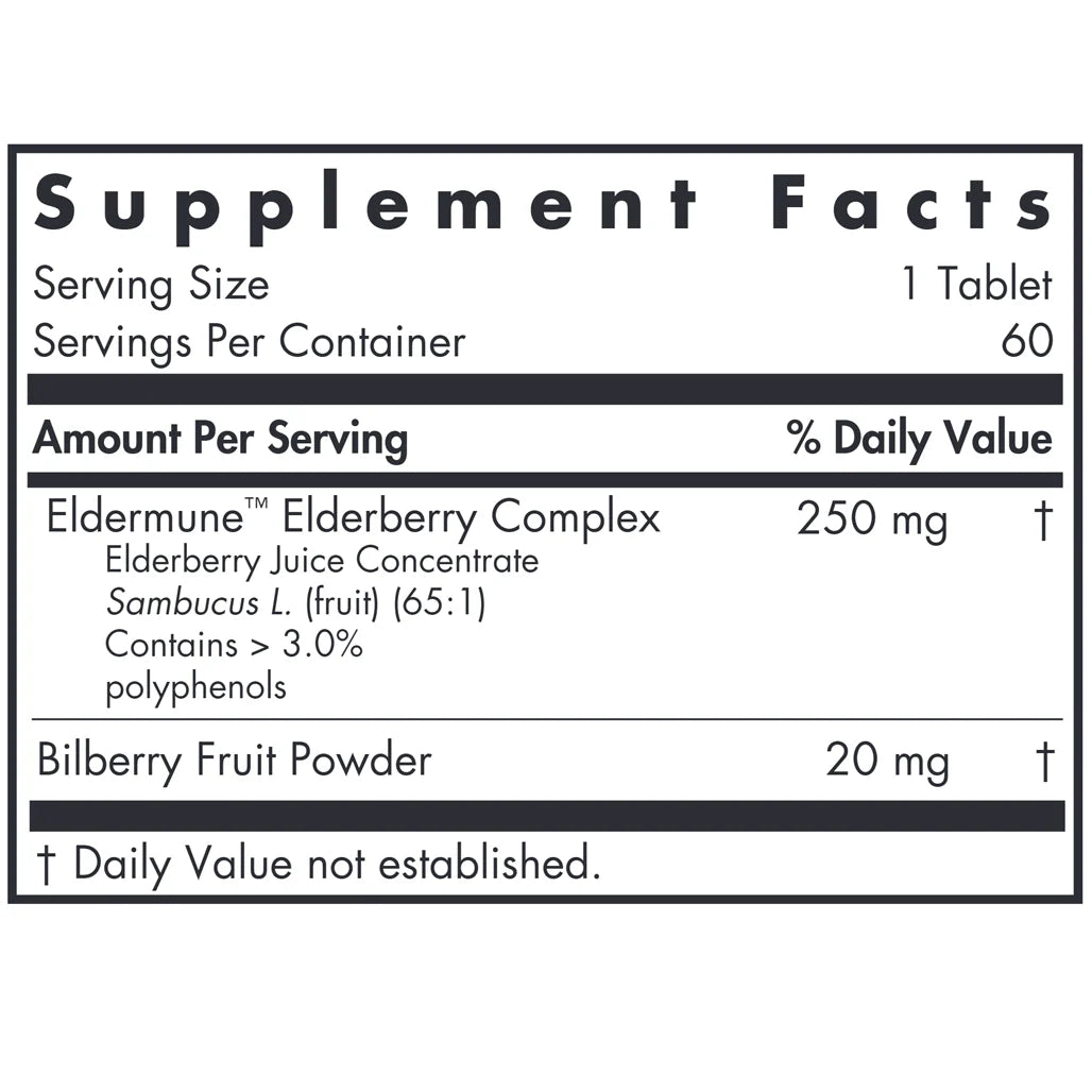 Allergy Research Group Eldermune Chewables label