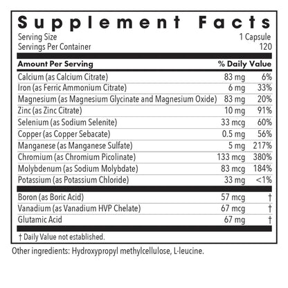Allergy Research Group MultiMin - 120 vegcaps