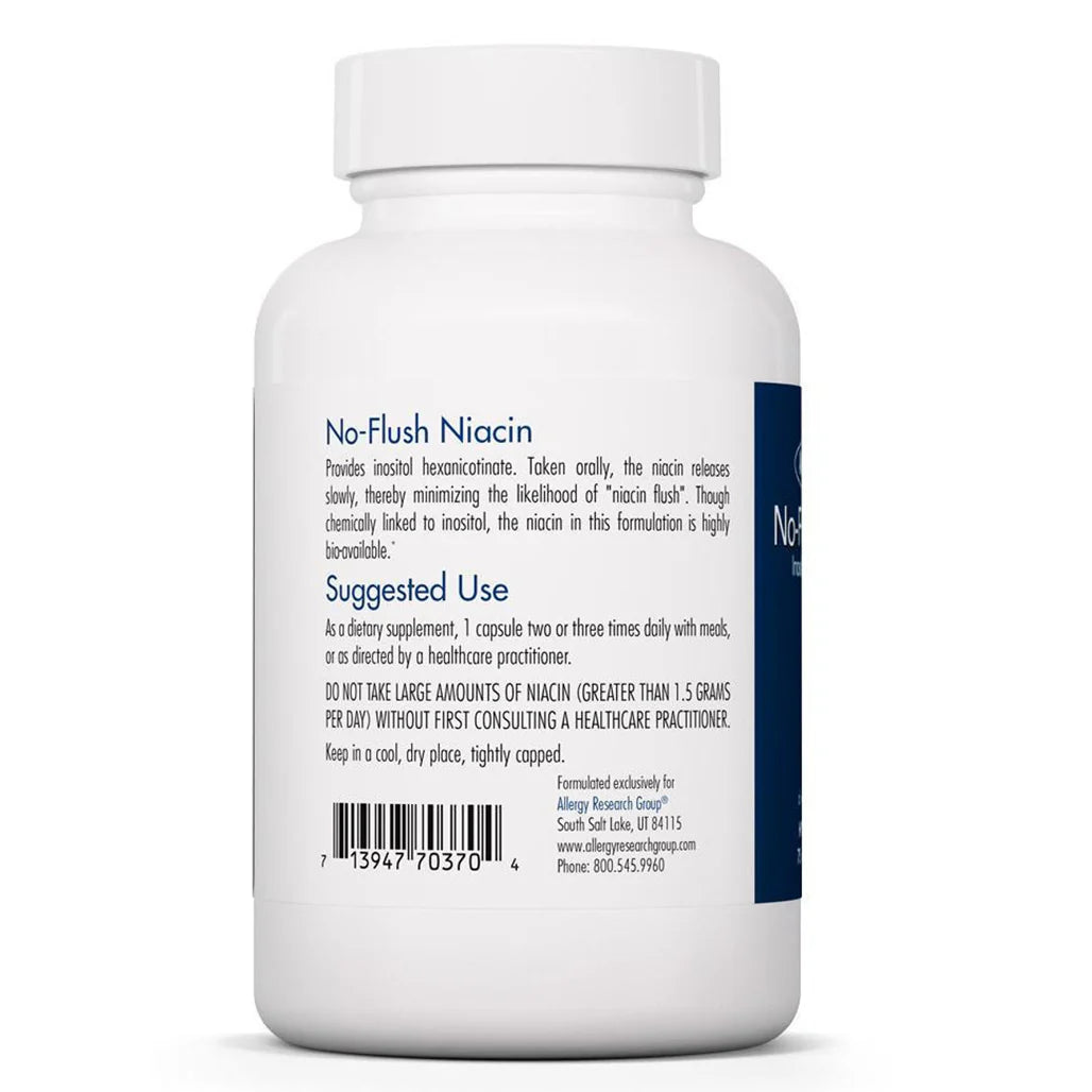 Buy Allergy Research Group No-Flush Niacin 430 mg - 75 Vegcaps