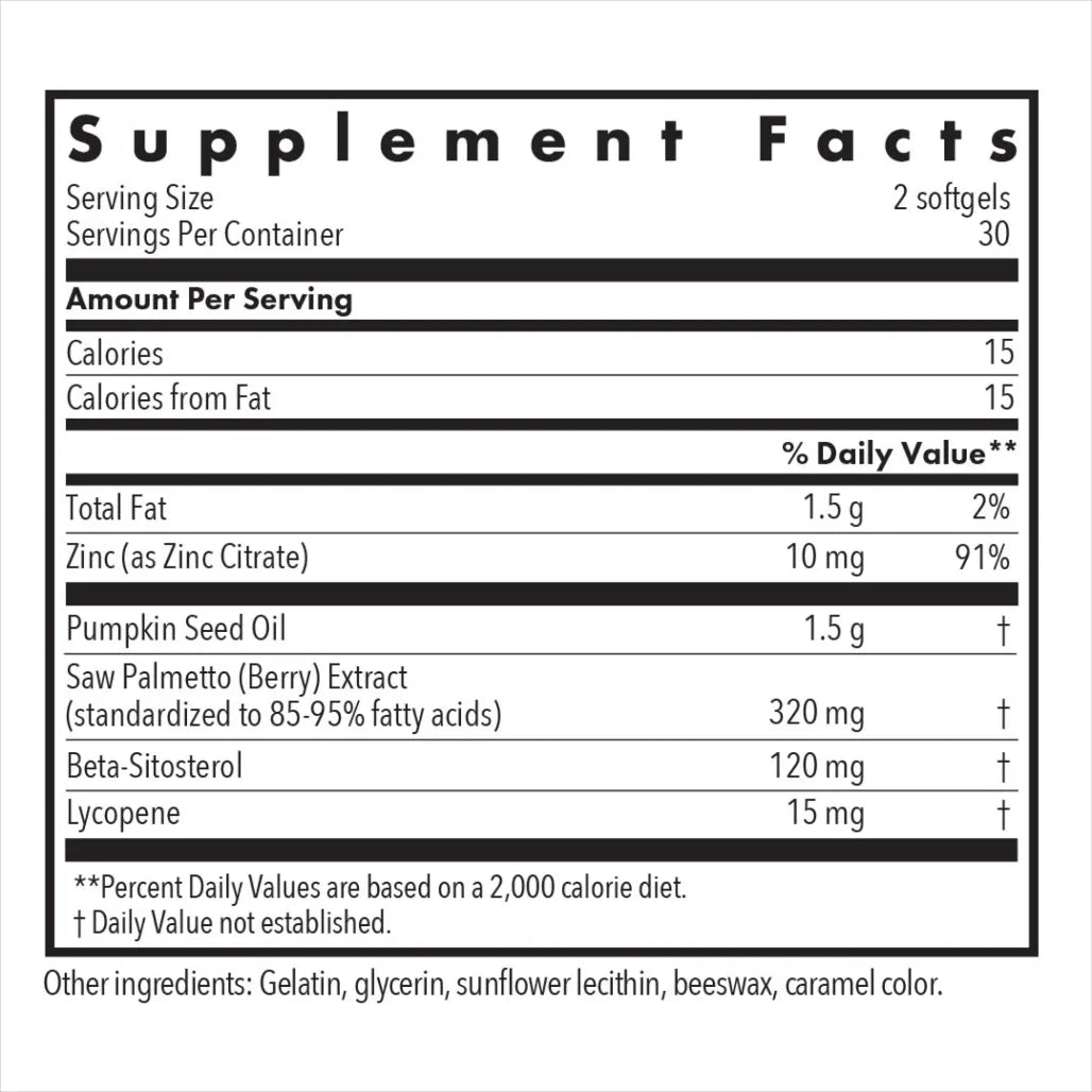 Allergy Research Group Palmetto Complex II - 60 Softgels