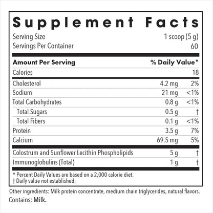 Allergy Research Group Phospholipid Colostrum - 300 grams