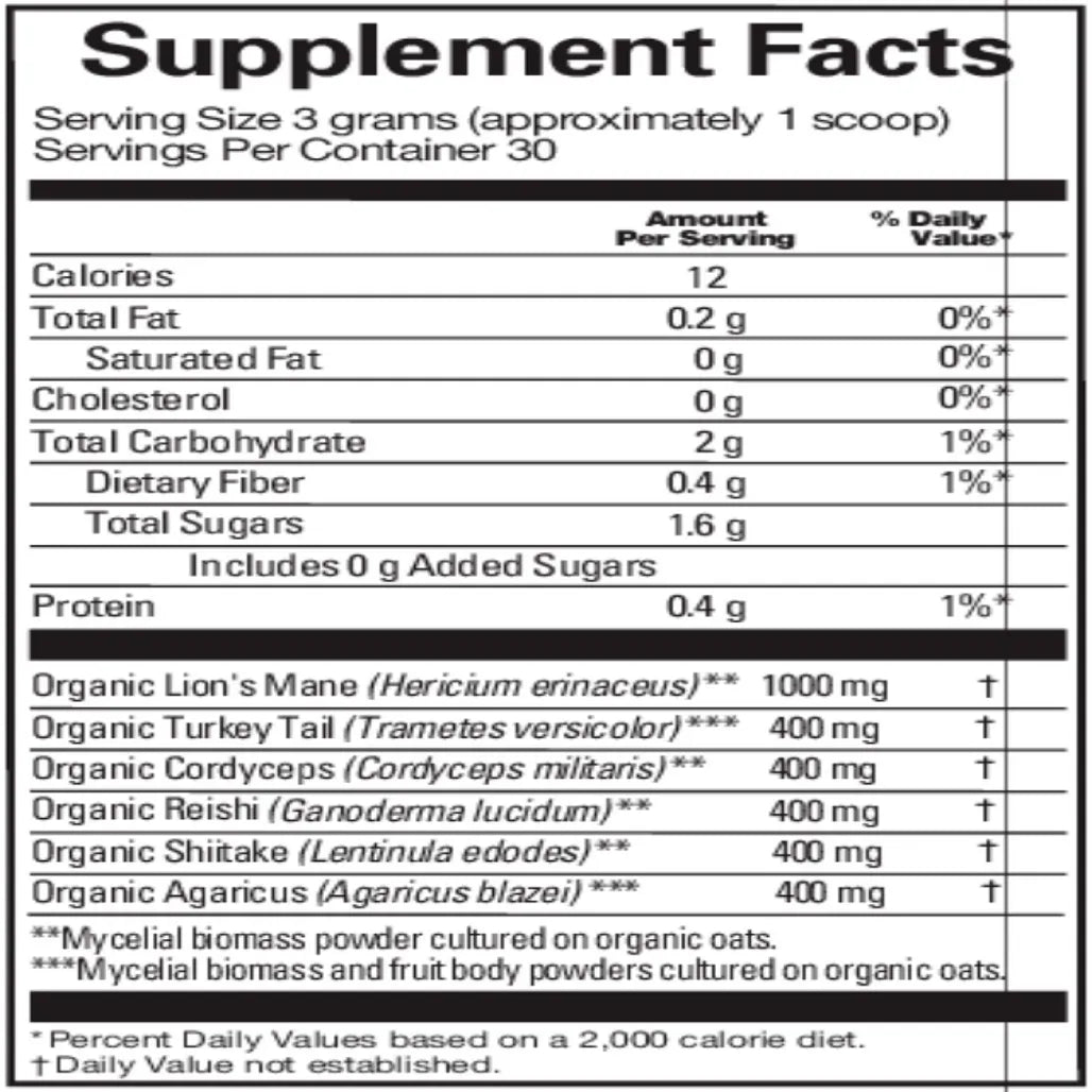 Smart Mushrooms 3.2 oz Brain MD