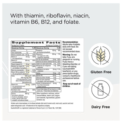 Integrative Therapeutics Osteoprime Ultra 120 Tablets supplement facts