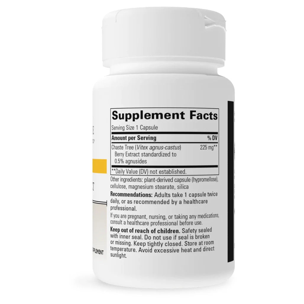 Integrative Therapeutics Vitex Extract 225mg 60 vegcaps supplement facts